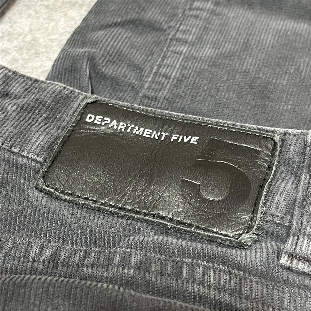 Women’s Department Five Charcoal High Waisted Straight Leg Corduroy Pants - Picture 5 of 8